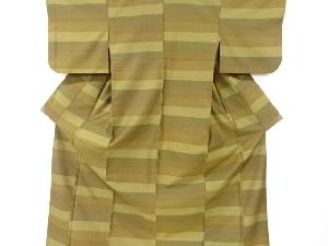 リサイクル　横段織り出しお召着物